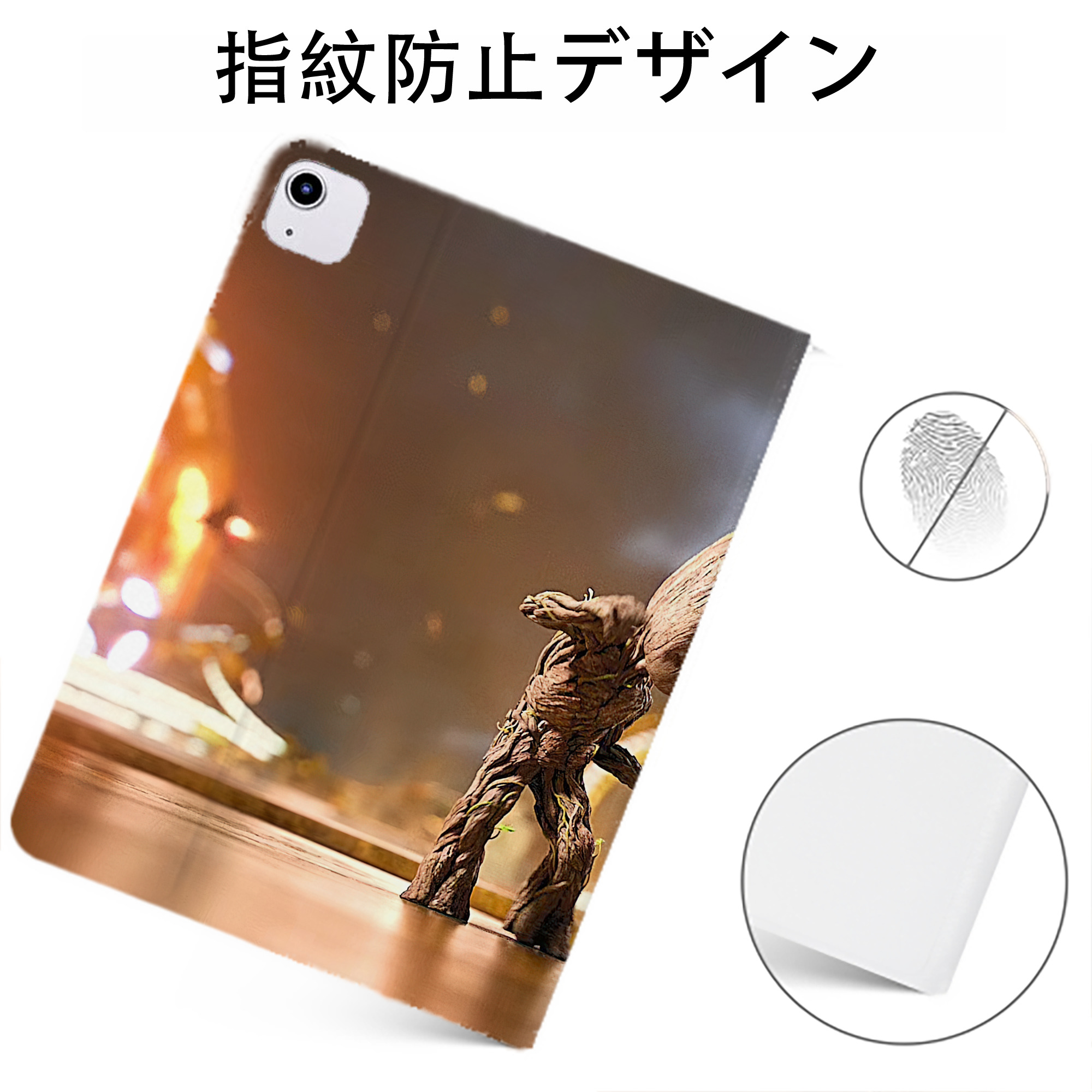 （画像用） アベンジャーズ The Avengers IPadケース ペンホルダー付き ブックスタイルデザイン